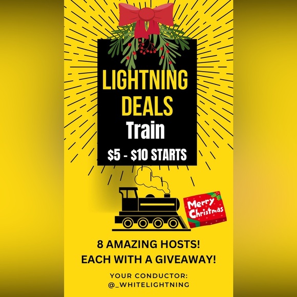 None Tops - Christmas Lightning Deals train ride 12/13